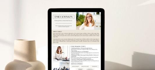 What’s a Speaker One‑Sheet (Media Kit) & Why You Need One