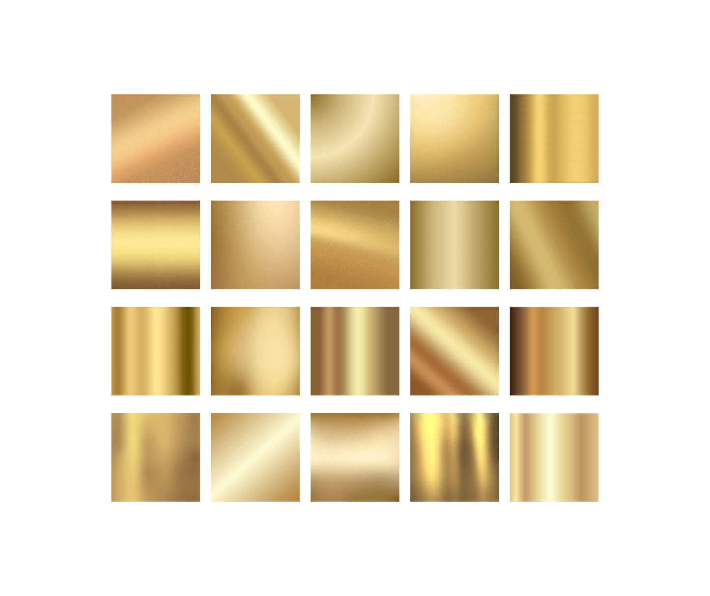 20 Gold Gradient Digital Papers, Metallic Foil Backgrounds, Gold Texture JPGs, Digital Scrapbook Paper, Canva Backgrounds, Instant Download