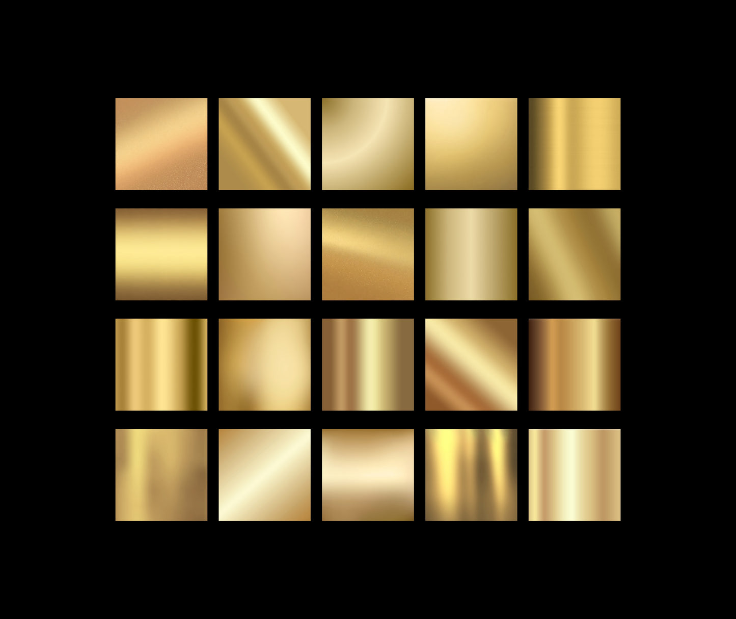 20 Gold Gradient Digital Papers, Metallic Foil Backgrounds, Gold Texture JPGs, Digital Scrapbook Paper, Canva Backgrounds, Instant Download