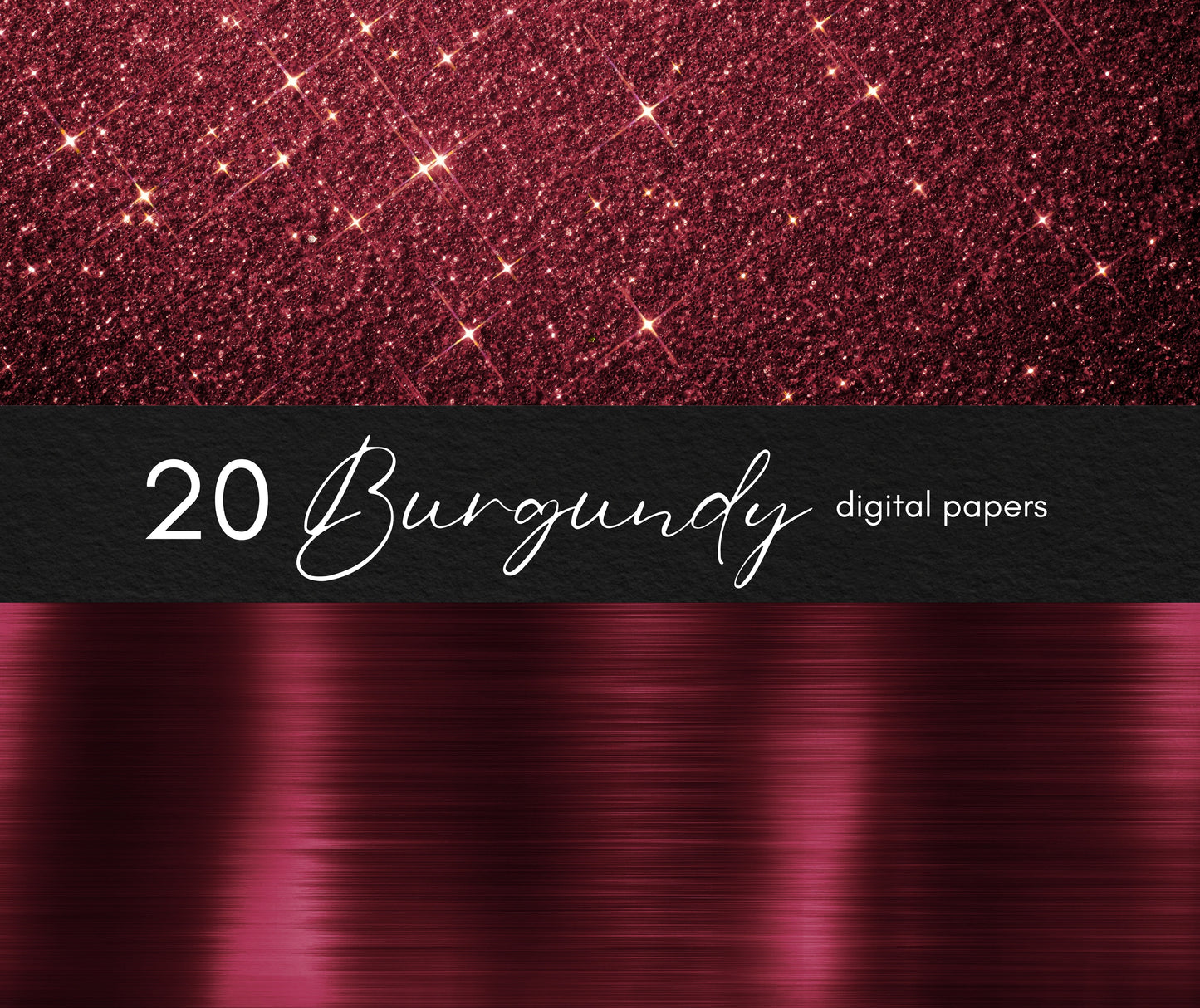 Burgundy Digital Paper, Maroon Background Textures, Red Wine Digital Scrapbook Paper, Luxury Deep Red Digital Download, Burgundy Glitter