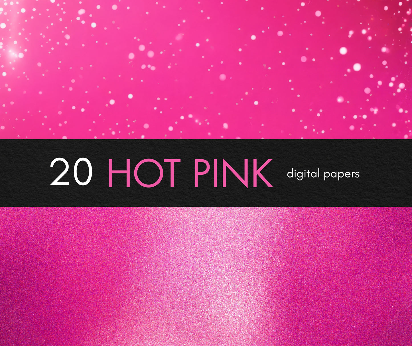 Hot Pink Digital Paper, Bright Pink Backgrounds, Fuchsia Textures, Scrapbooking Paper, Digital Download, 20 Pink JPG Files, Pink Textures