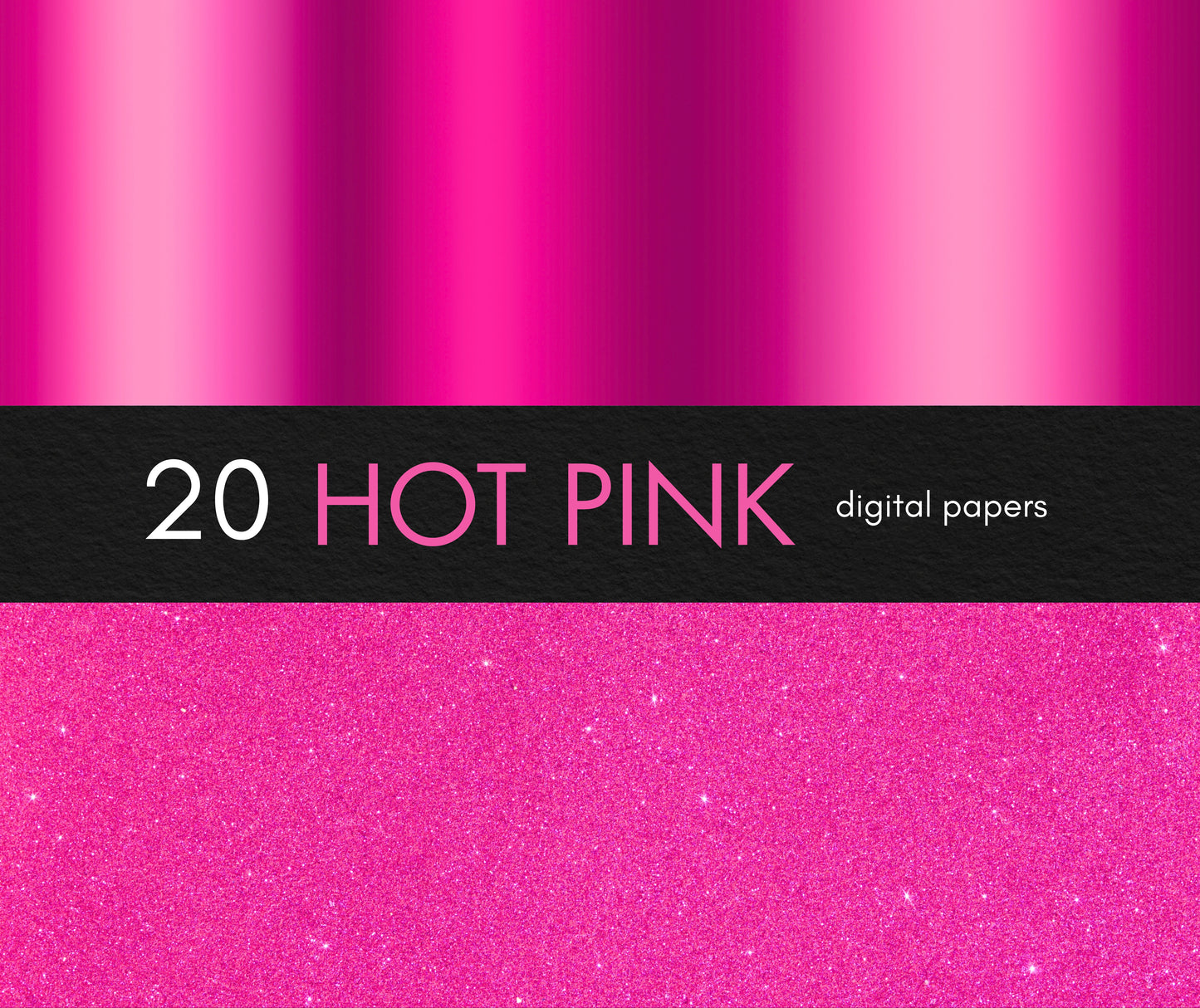 Hot Pink Digital Paper, Bright Pink Backgrounds, Fuchsia Textures, Scrapbooking Paper, Digital Download, 20 Pink JPG Files, Pink Textures