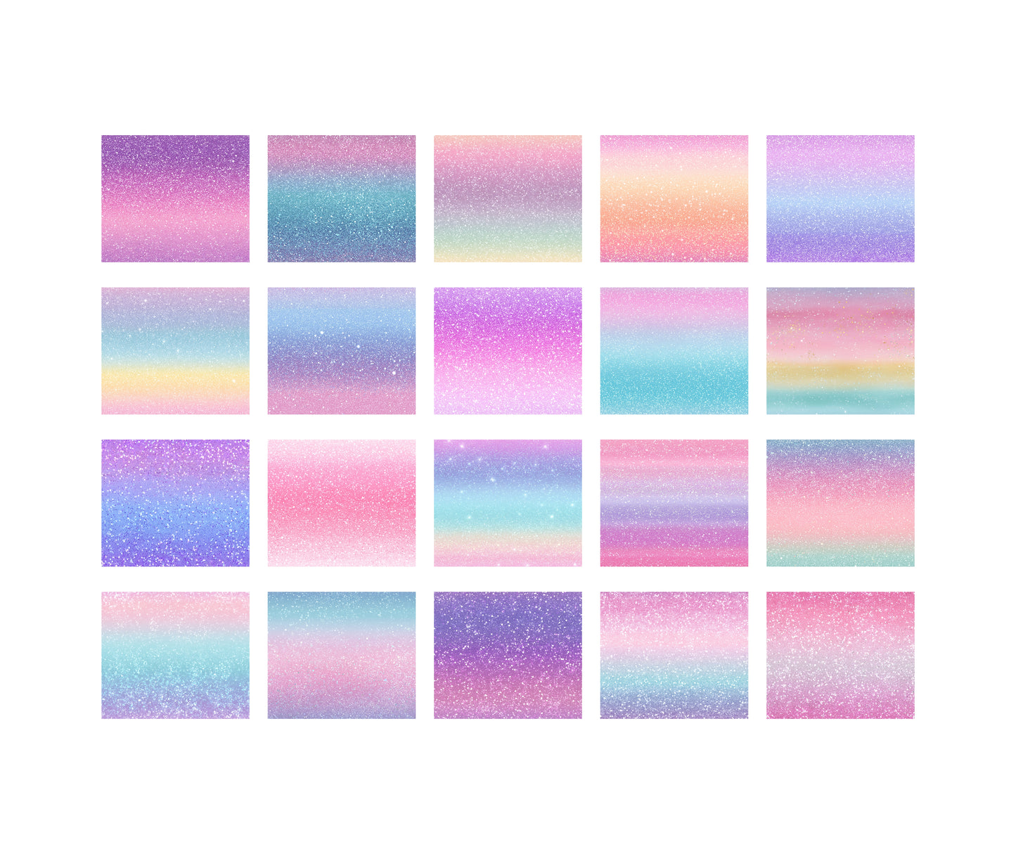 Pastel Ombre Glitter Seamless Digital Paper, Sparkle Textures, Shiny Backgrounds, Shimmer Holographic Scrapbook Paper, Rainbow Gradient