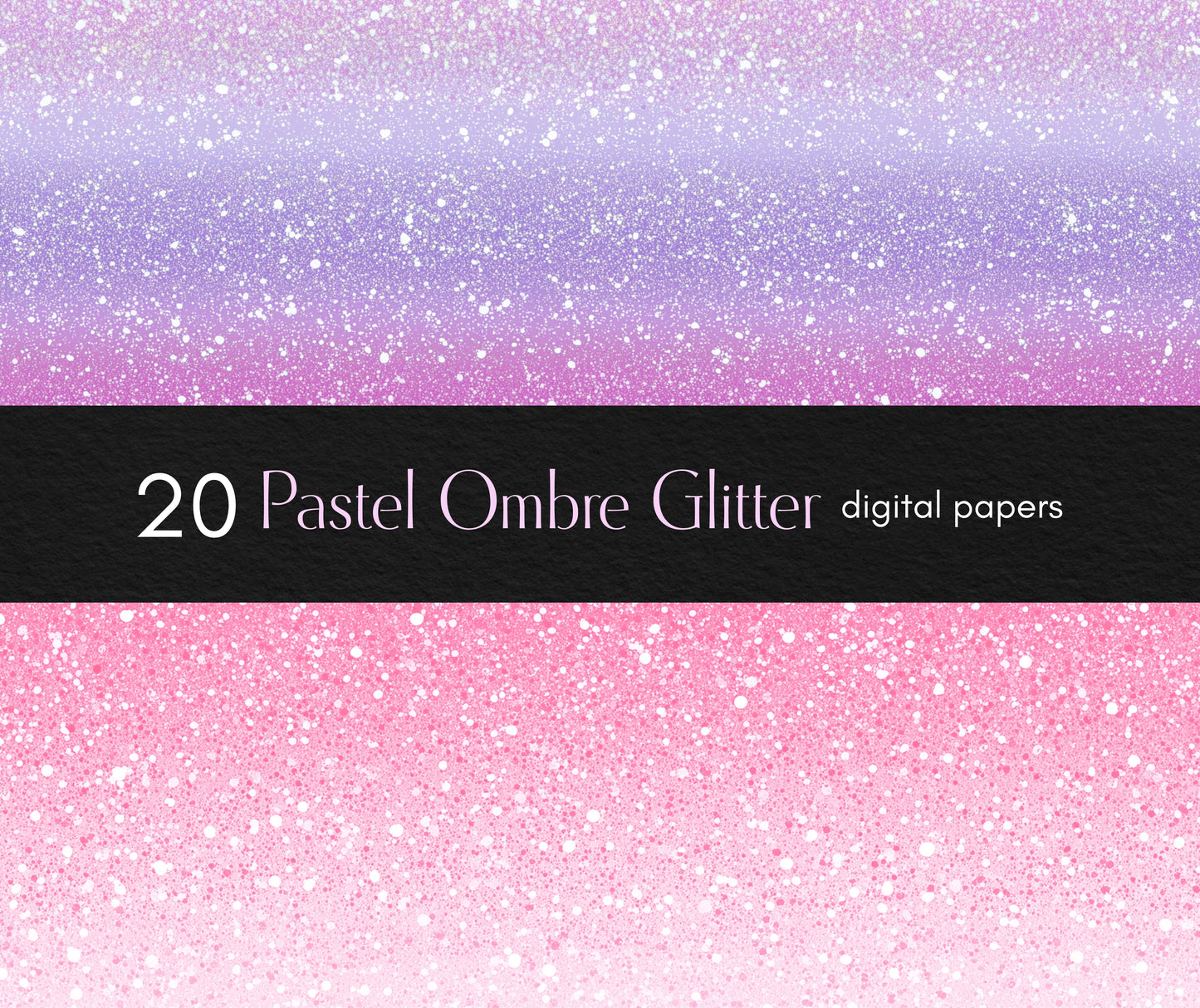 Pastel Ombre Glitter Seamless Digital Paper, Sparkle Textures, Shiny Backgrounds, Shimmer Holographic Scrapbook Paper, Rainbow Gradient
