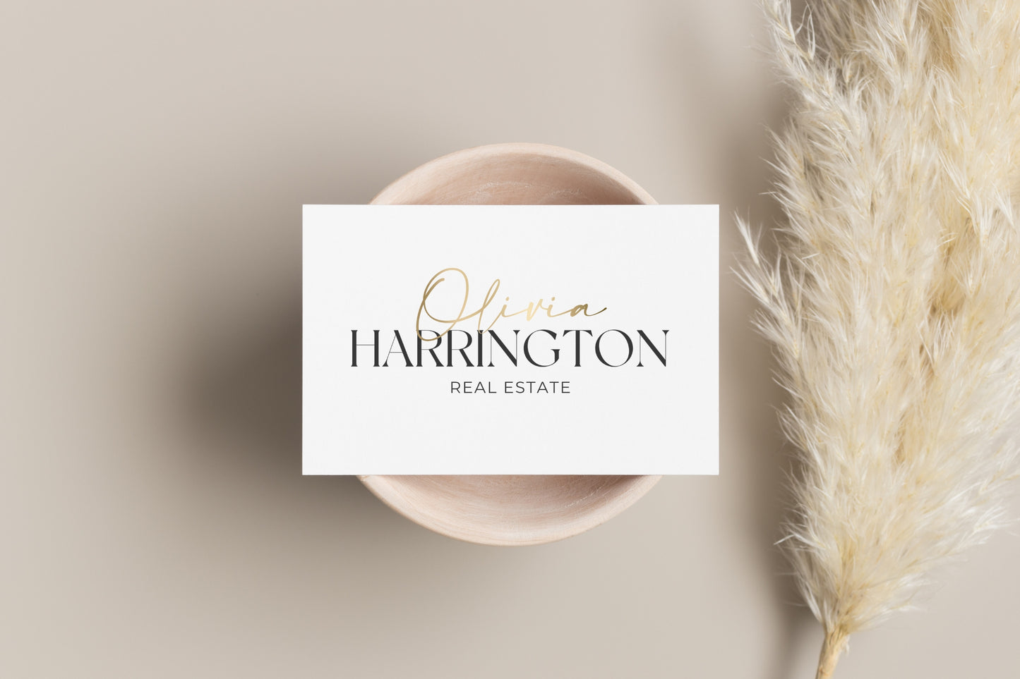 Premade Name Logo Design for a Realtor, Real Estate Agent, Business Coach | Customizable Text Logo With Script Font | Elegant Logo for Her