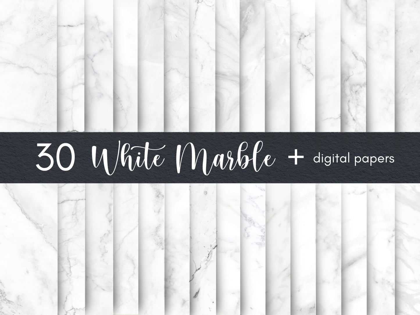 White Marble Digital Paper, Marble Digital Background, Stone Texture, Digital Scrapbook Paper, Marble Photoshop Backgrounds