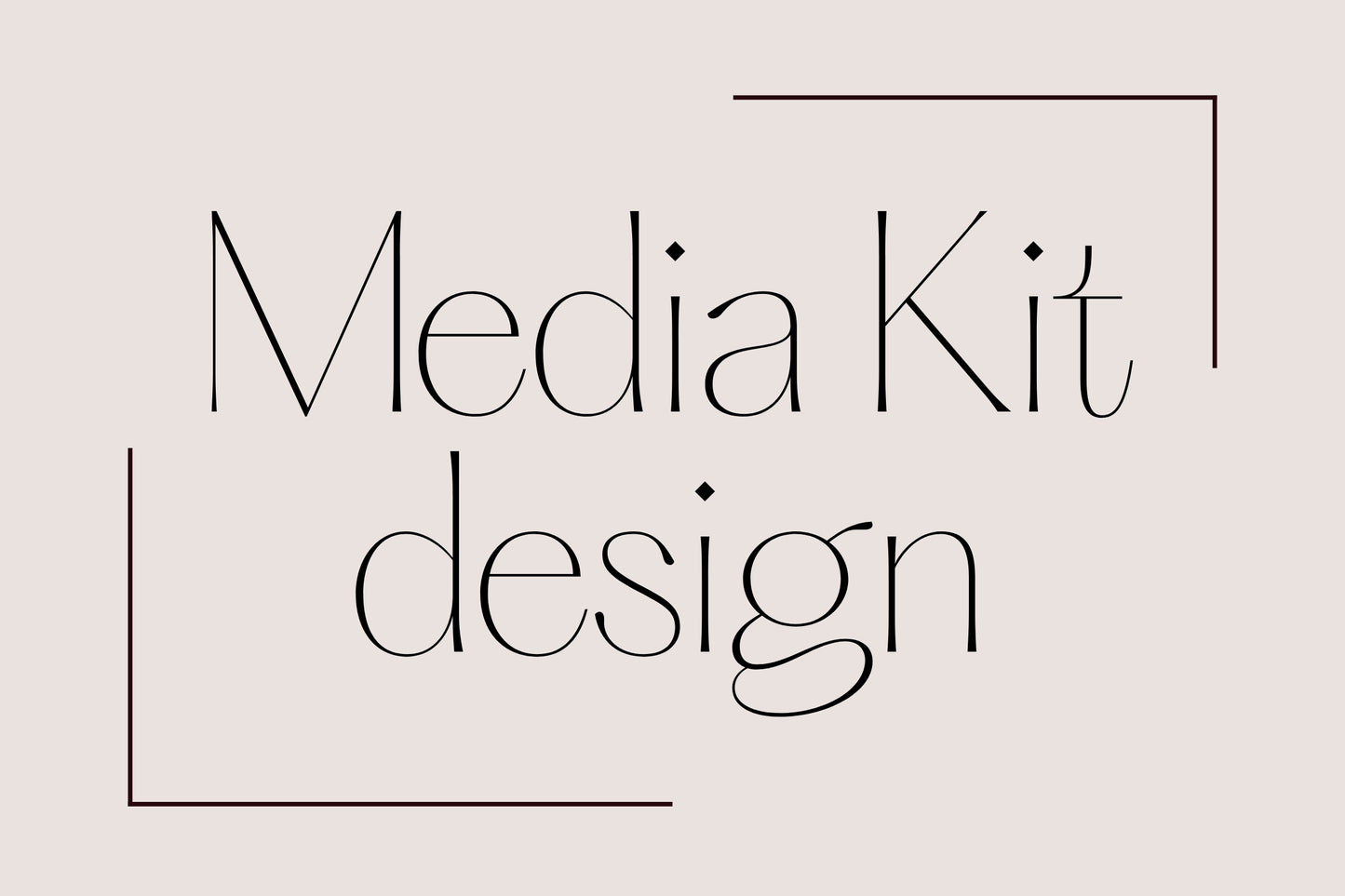Custom Influencer Media Kit Design