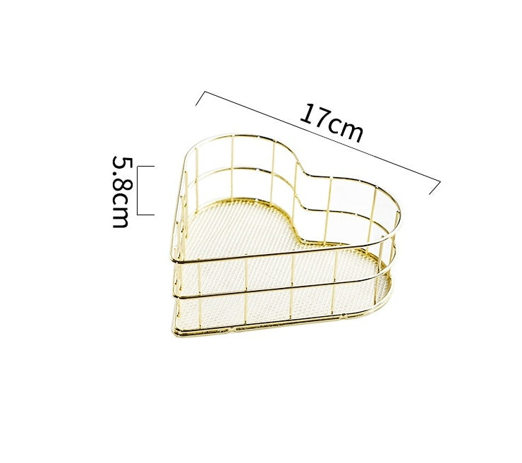 Gold and Rose Gold Desk Organizer. Pen Storage. Fashionable Office Desk Accessories and Supplies