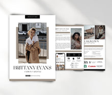 Load image into Gallery viewer, Modern Media Kit Template, Instagram and TikTok Influencer Media Kit, Content Creator Media Kit Canva Template, 3 Paged Media Kit Design
