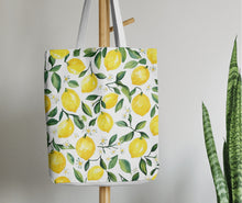 Load image into Gallery viewer, Watercolor Lemon Seamless Pattern, Citrus Digital Paper, Summer Fruit Background, Commercial Use, Lemon Tree Digital Scrapbooking Paper
