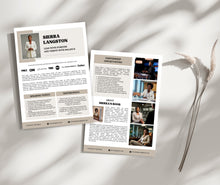 Load image into Gallery viewer, Editable Speaker Media Kit Template for Canva, Professional Speaker Sheet, Keynote Speaker, Author, Coach, Entrepreneur, Media Kit Template
