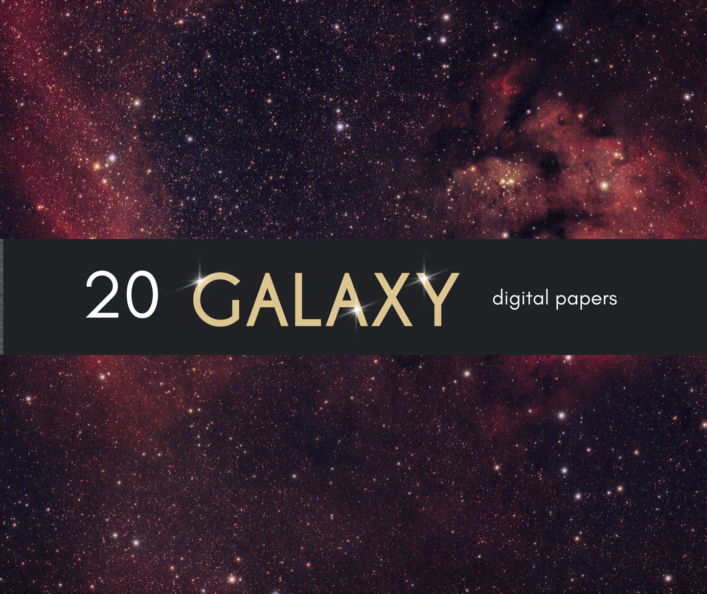 Galaxy Stars Digital Paper, Space Background, Cosmic Paper, Night Sky Stars, Stars Planets Paper, Stardust Digital Texture, Space Scrapbook