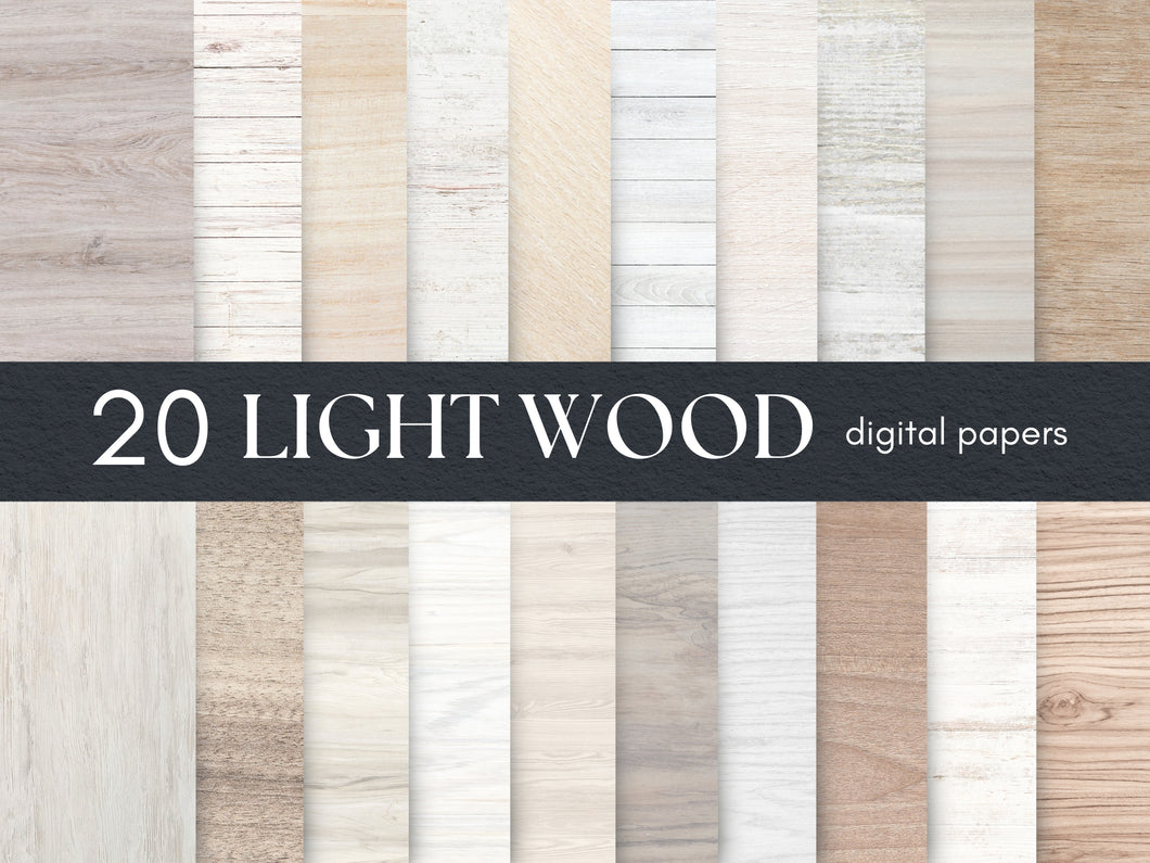 Light Wood Digital Paper, High Resolution Wood Background, Wooden Texture, Digital Scrapbook Paper, Photoshop Backgrounds