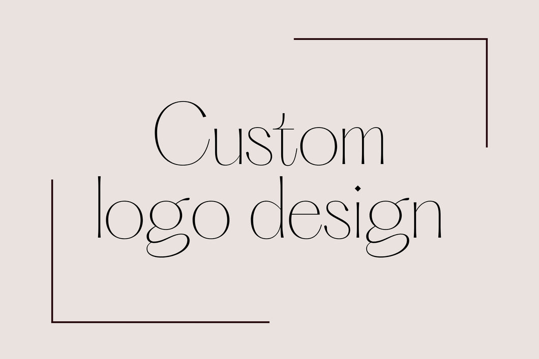 Custom logo design - 3 options, minimalist style