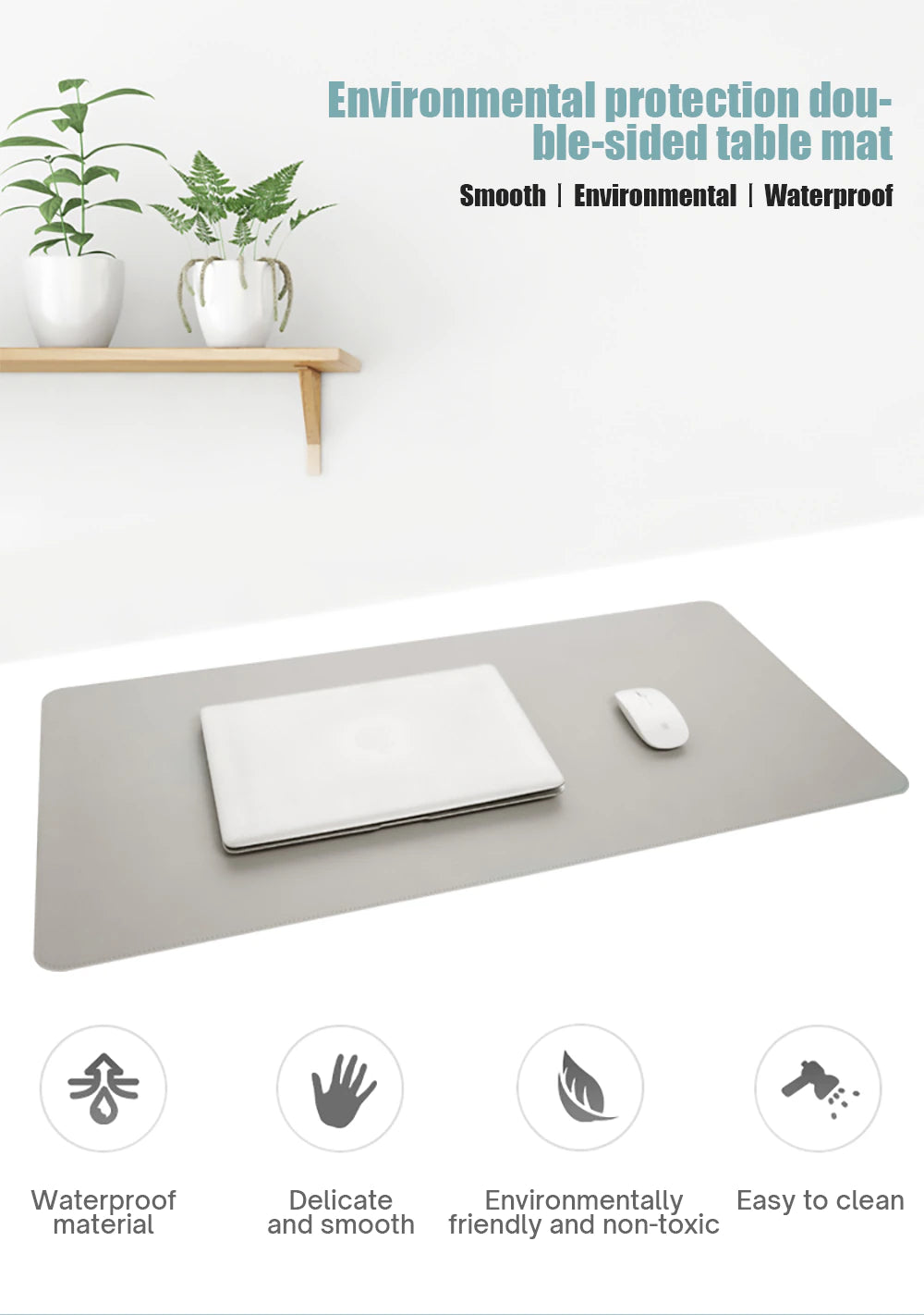 Office Desk Protector Mat. PU Leather Waterproof Desktop Pad. Free Shipping!