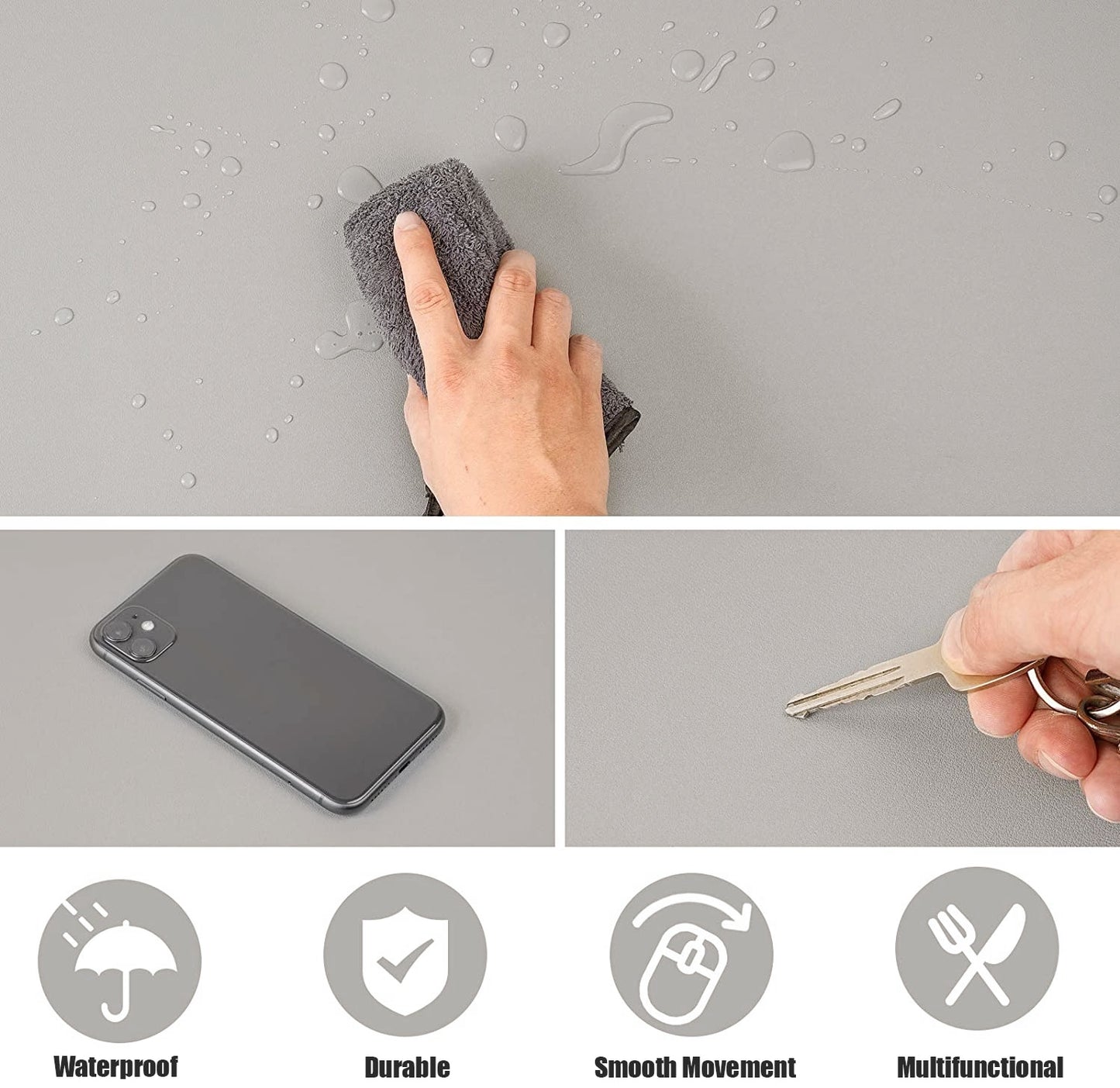 Office Desk Protector Mat. PU Leather Waterproof Desktop Pad. Free Shipping!