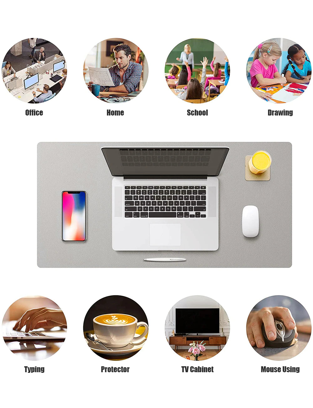 Office Desk Protector Mat. PU Leather Waterproof Desktop Pad. Free Shipping!