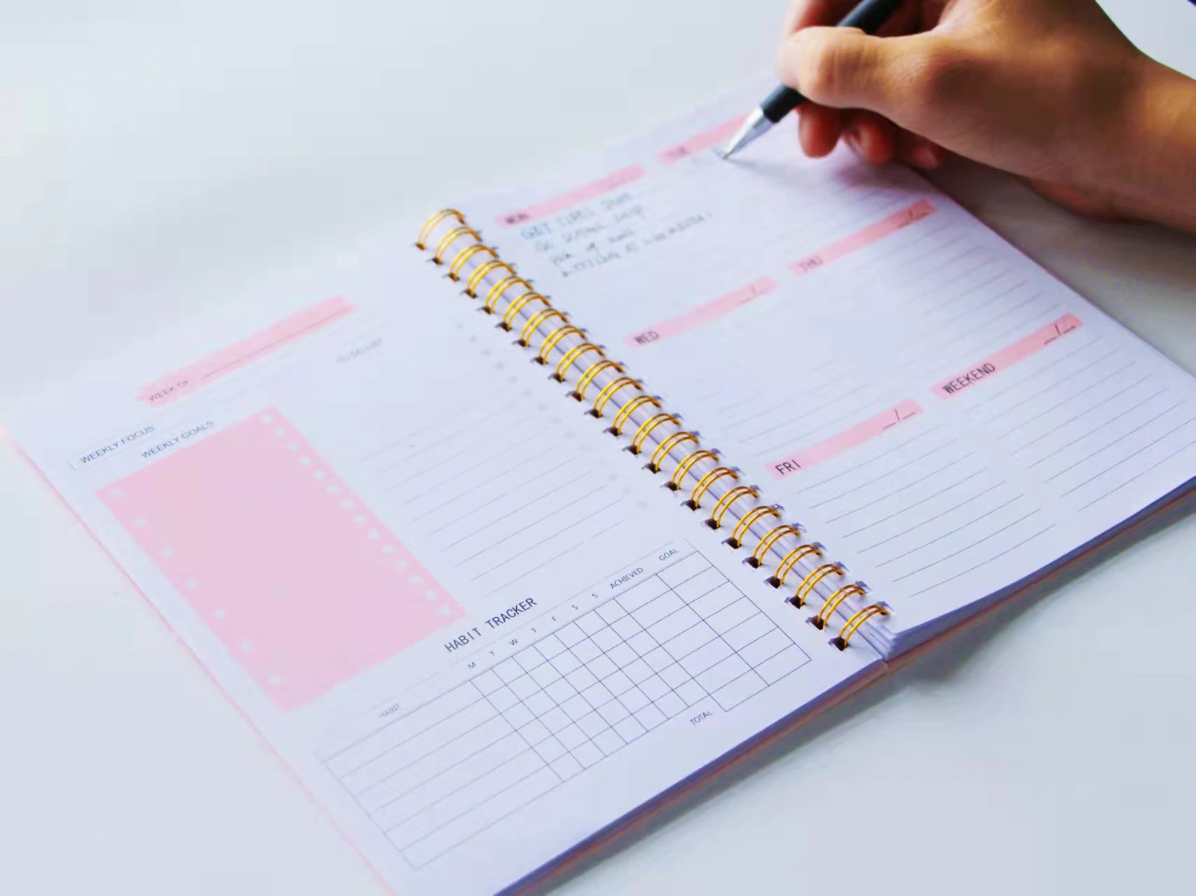 Agenda Planner Notebook Diary, Goal Habit Schedules