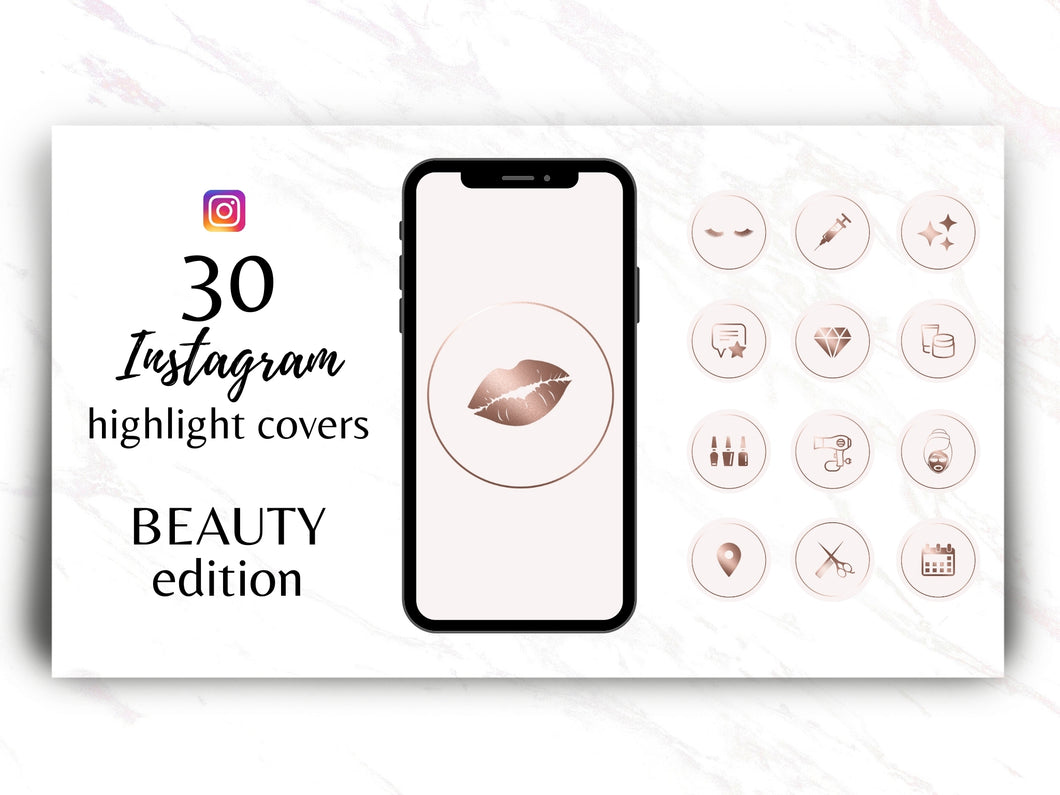 pink rose gold beauty highlight covers