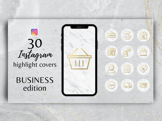 white and gold business highlight covers