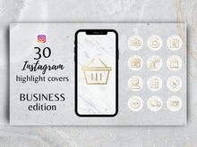 Load image into Gallery viewer, white and gold business highlight covers
