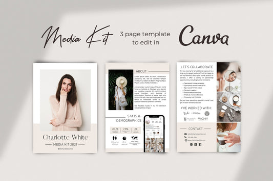 modern media kit template