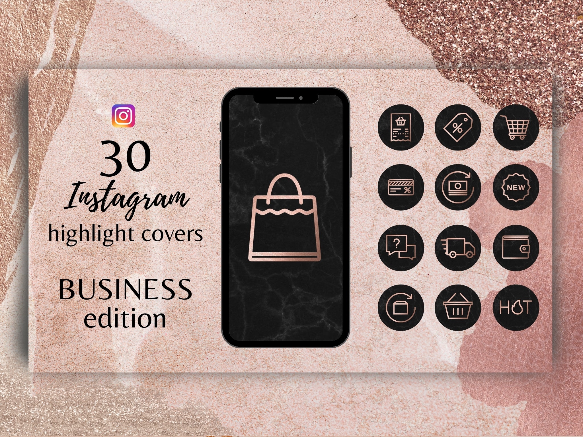 FREE Instagram Story Highlight Cover Templates & Examples - Edit Online &  Download